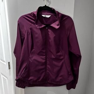 The North Face Maroon Zip Up Jacket-Sm